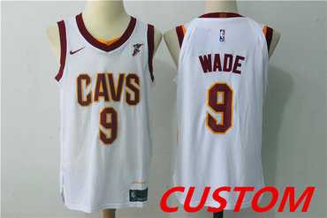 Men & Youth Customized Cleveland Cavaliers White 2017-2018 Nike Swingman Goodyear Stitched Jersey->customized nba jersey->Custom Jersey